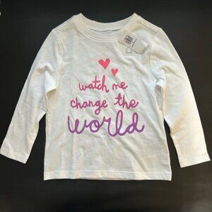 Old Navy - Toddler Girl Long Sleeve Tee, Size 2T